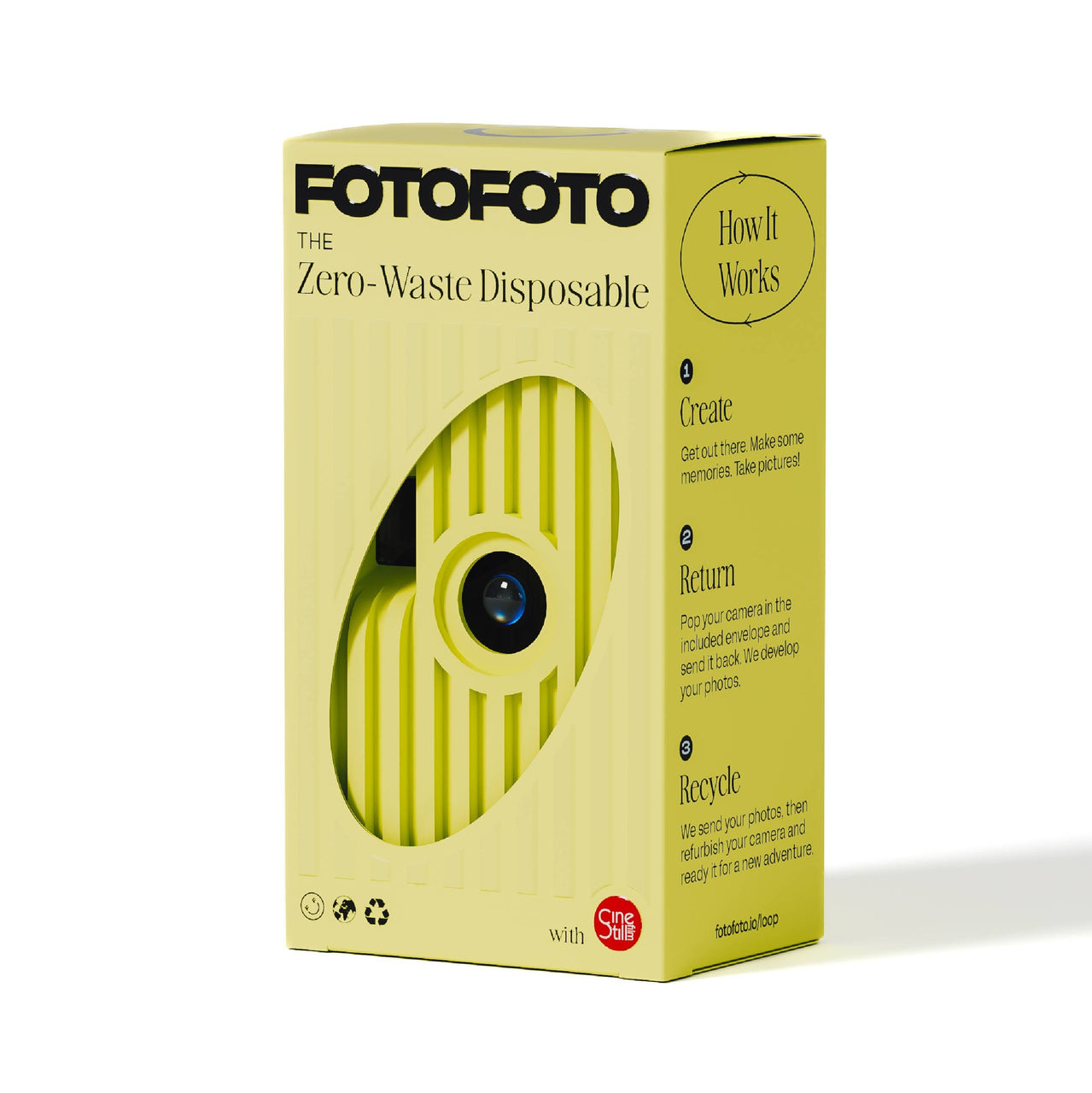 Sustainable Disposable Camera - Yuzu