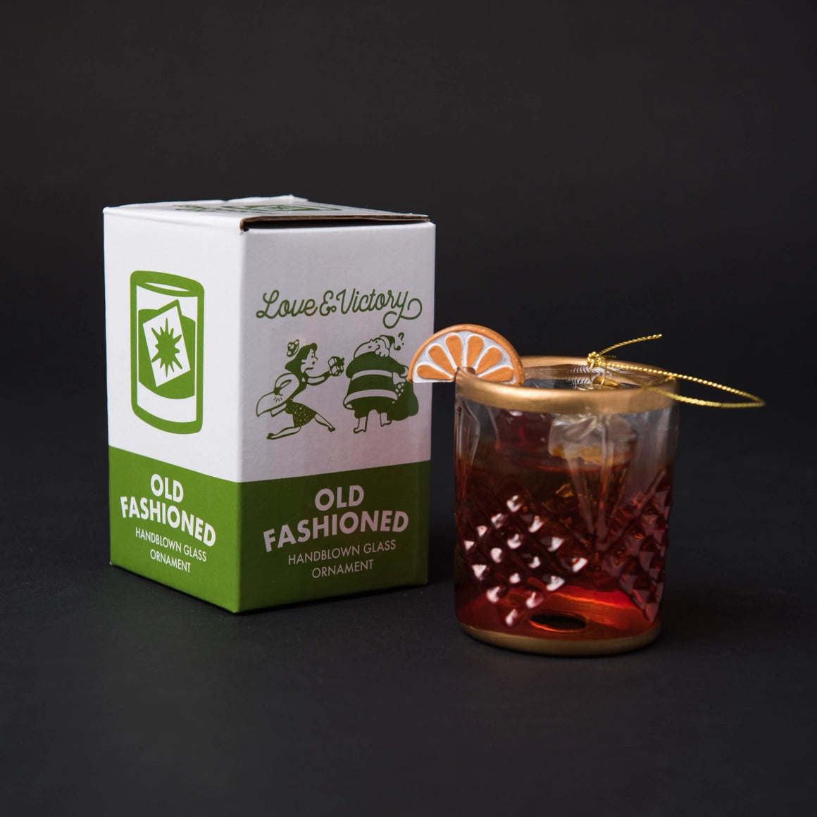 Old Fashioned Cocktail Ornament