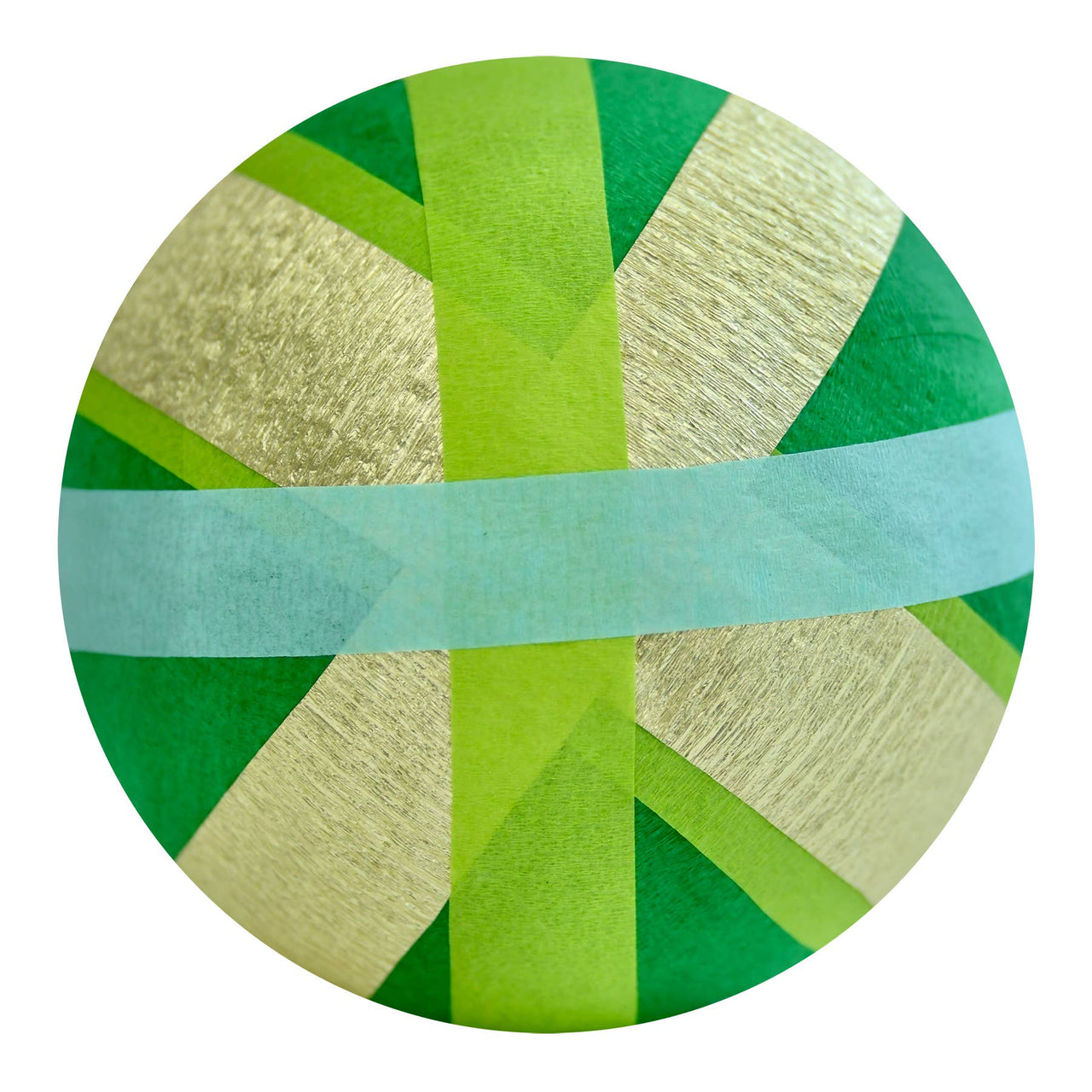 Gold Metallic Stripes Deluxe Surprise Ball