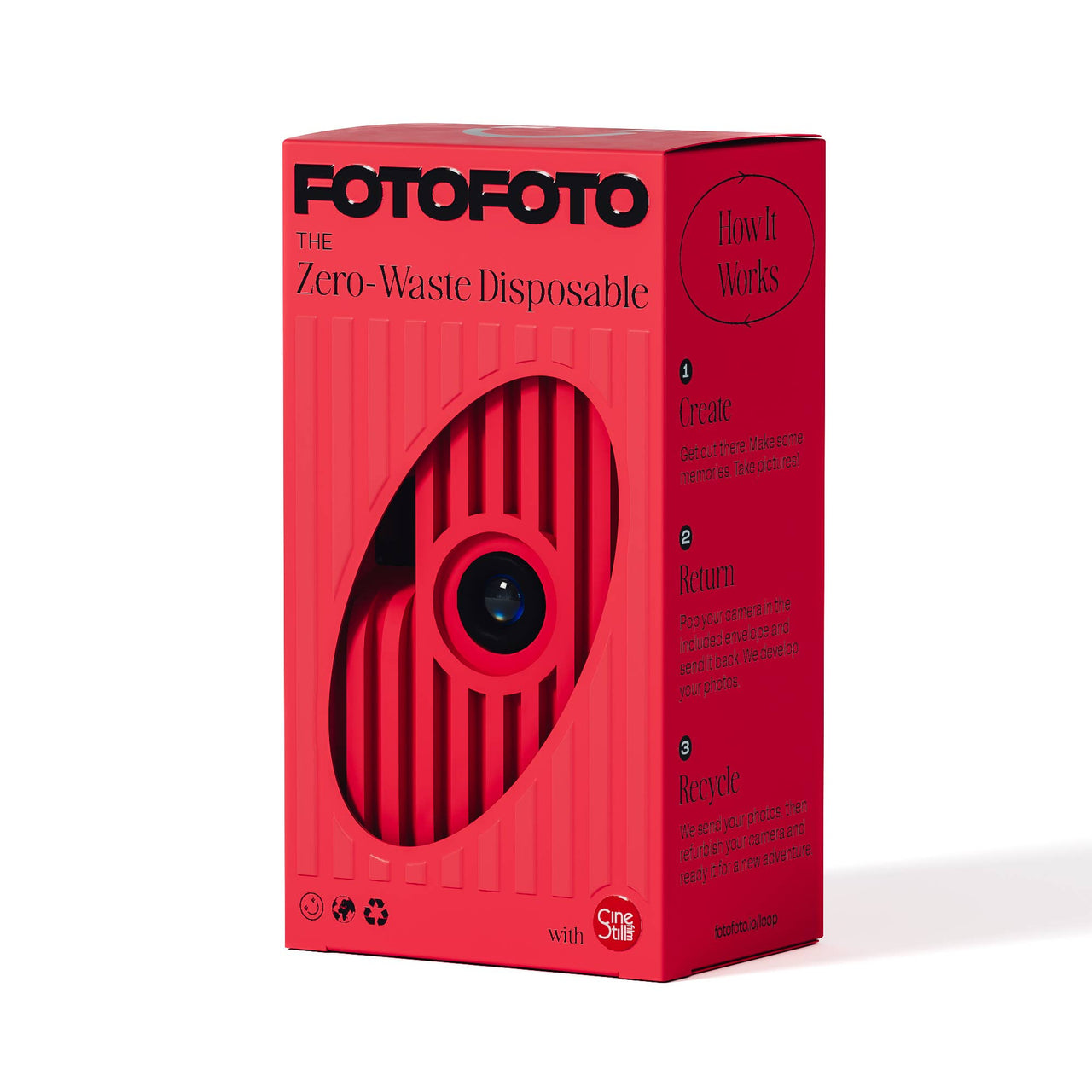 Sustainable Disposable Camera - Poppy