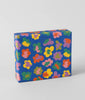 Flower Burst Blue Gift Wrap