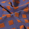 Burgundy & Blue Squares Tea Towel