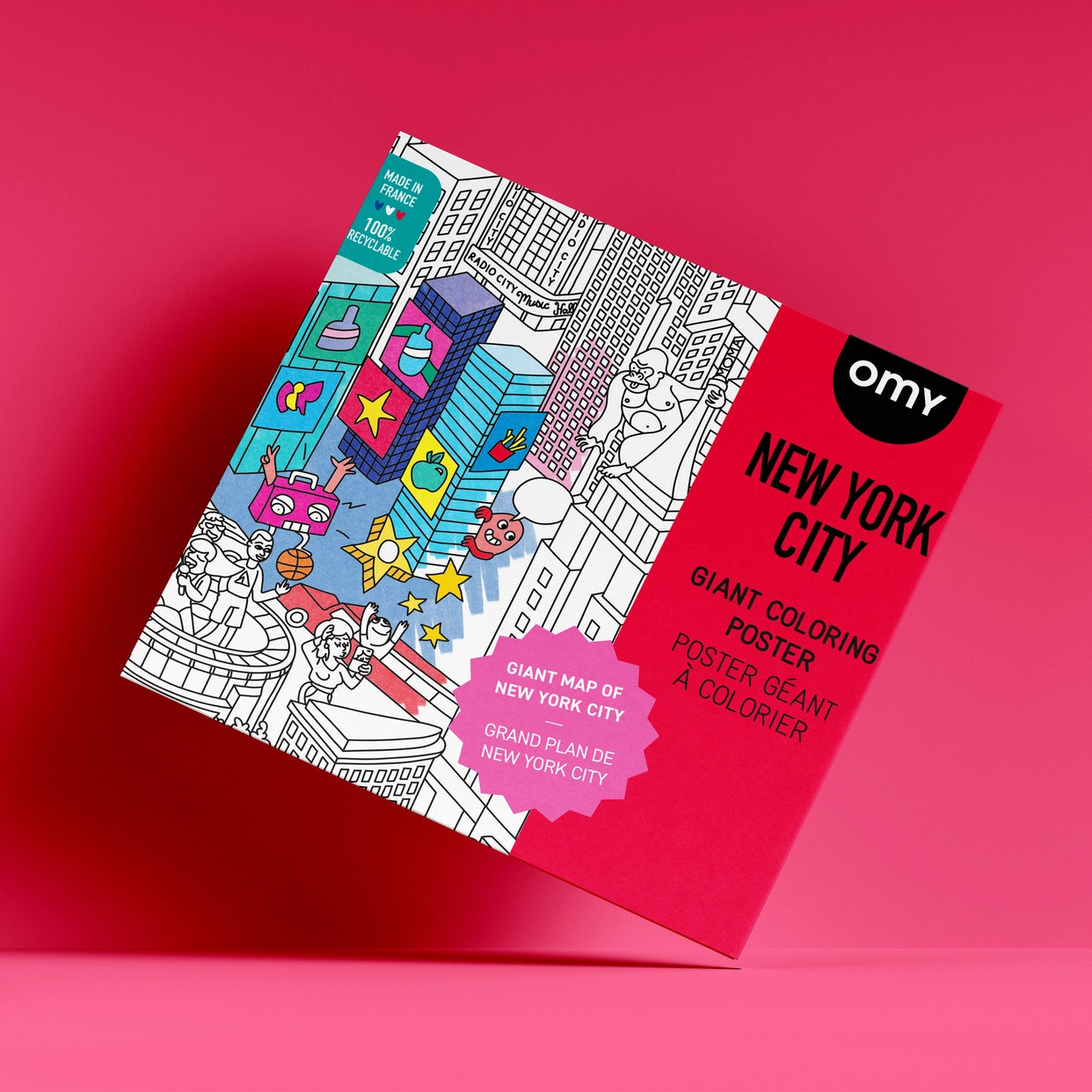 New York Coloring Poster