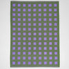 Olive & Lilac Squares Tea Towel