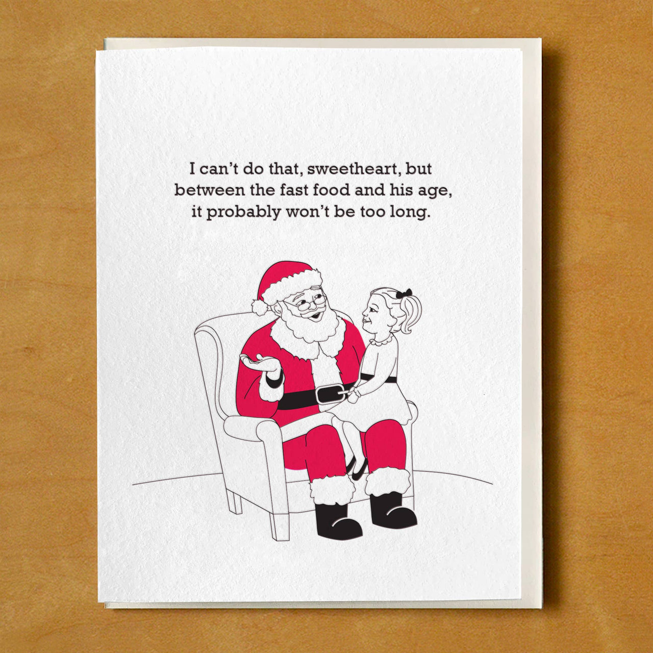 Won't Be Too Long Santa Little Girl