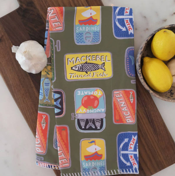 Tinned Fish Tea Towel