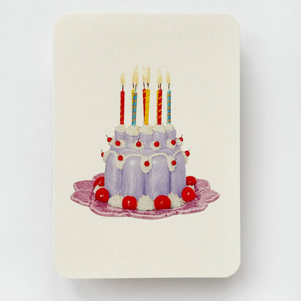 Lavender Cream Blancmange Birthday