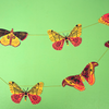 Colorful Butterflies Sewn Garland