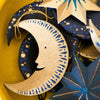 Golden Man on the Moon Board Ornament