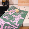 Mushrooms Woven Cotton Tea Towel