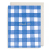 Blue Gingham Thank You Boxed Set of 6