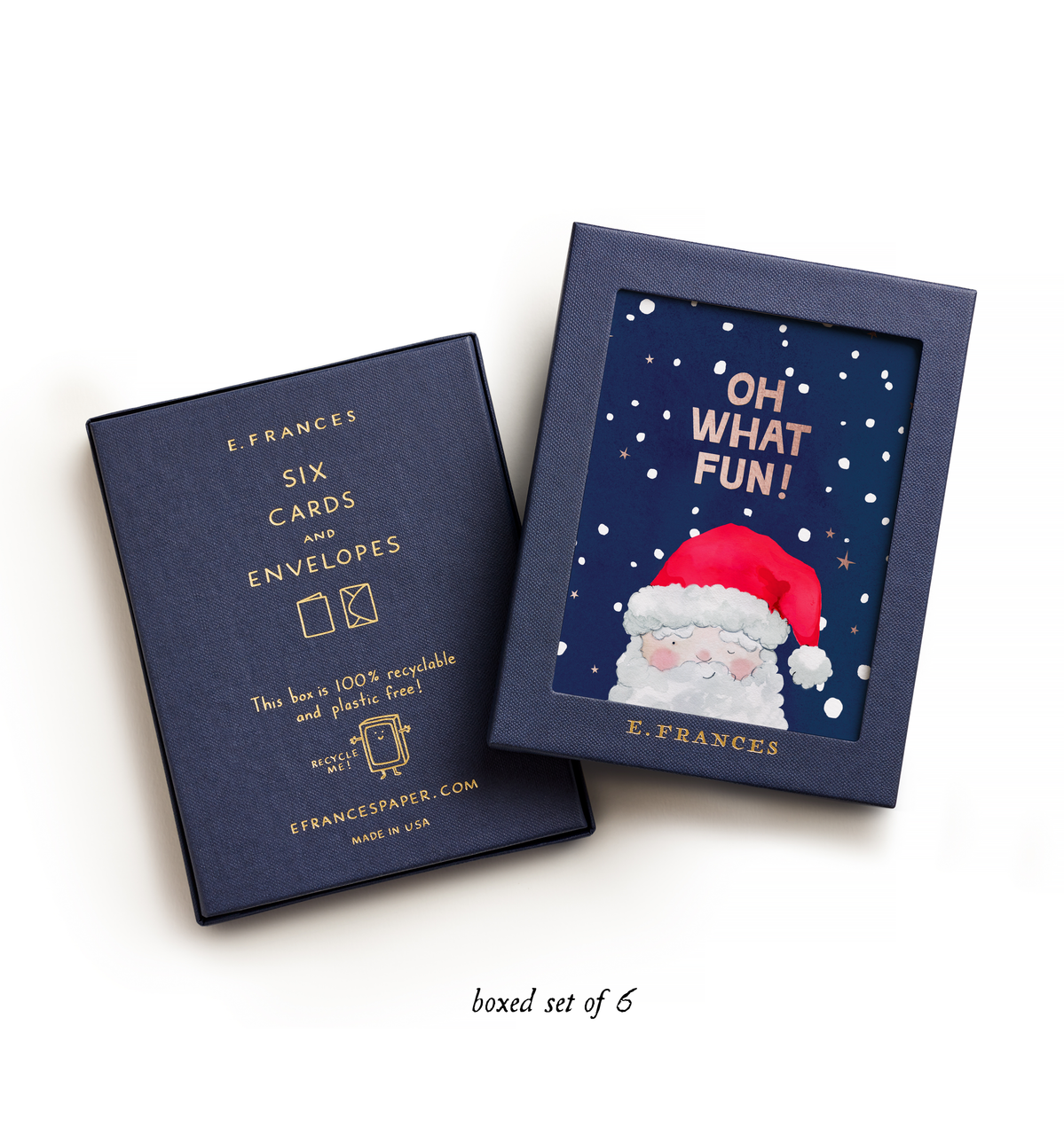 Oh What Fun Santa Boxed Set of 6