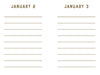 Navy Stripes Mini One Line a Day