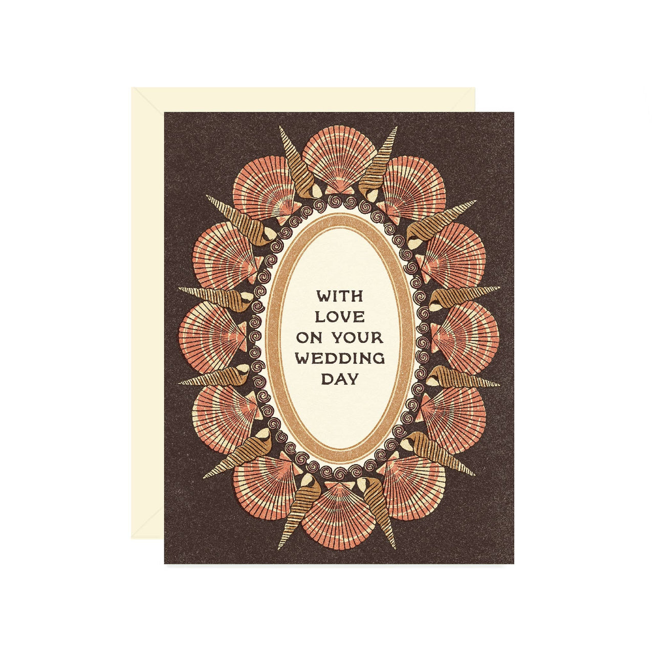 Vintage Seashell Frame Wedding
