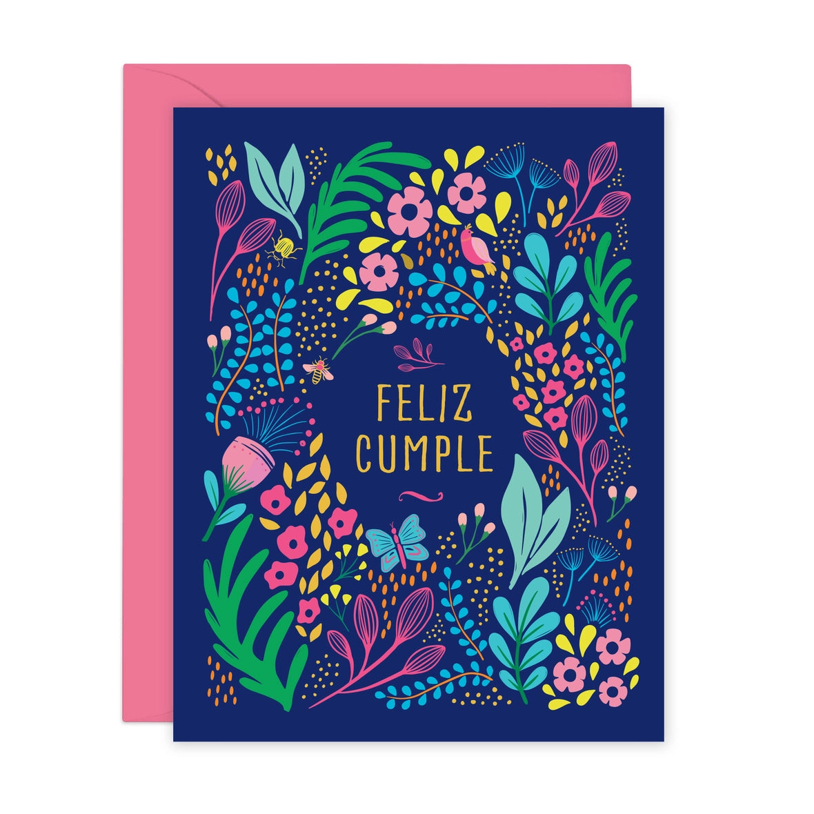 Feliz Cumple Floral