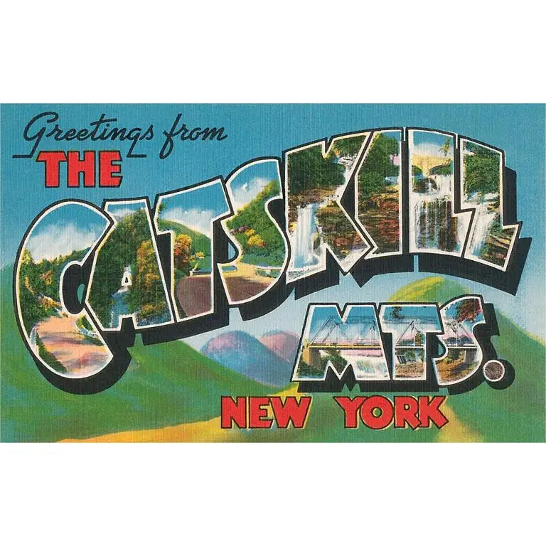 NS-767 Greetings from the Catskill Mountains, New York - Vintage Image, Postcard