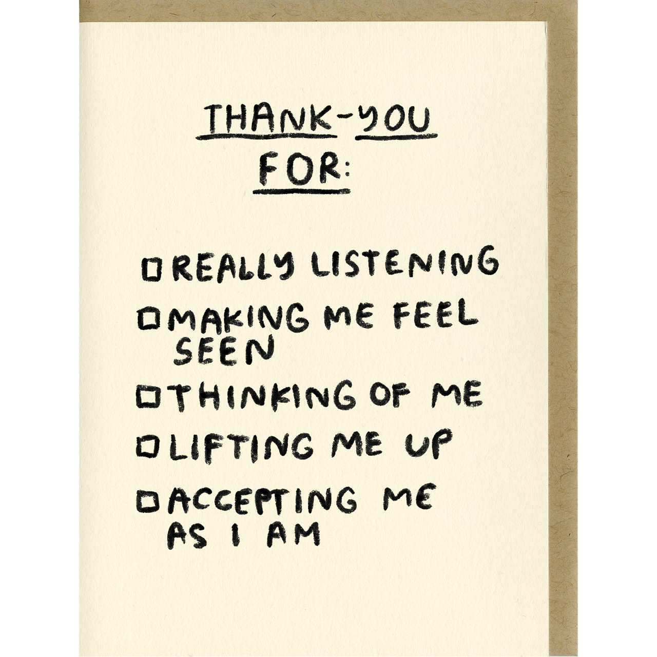 Thank You Checklist