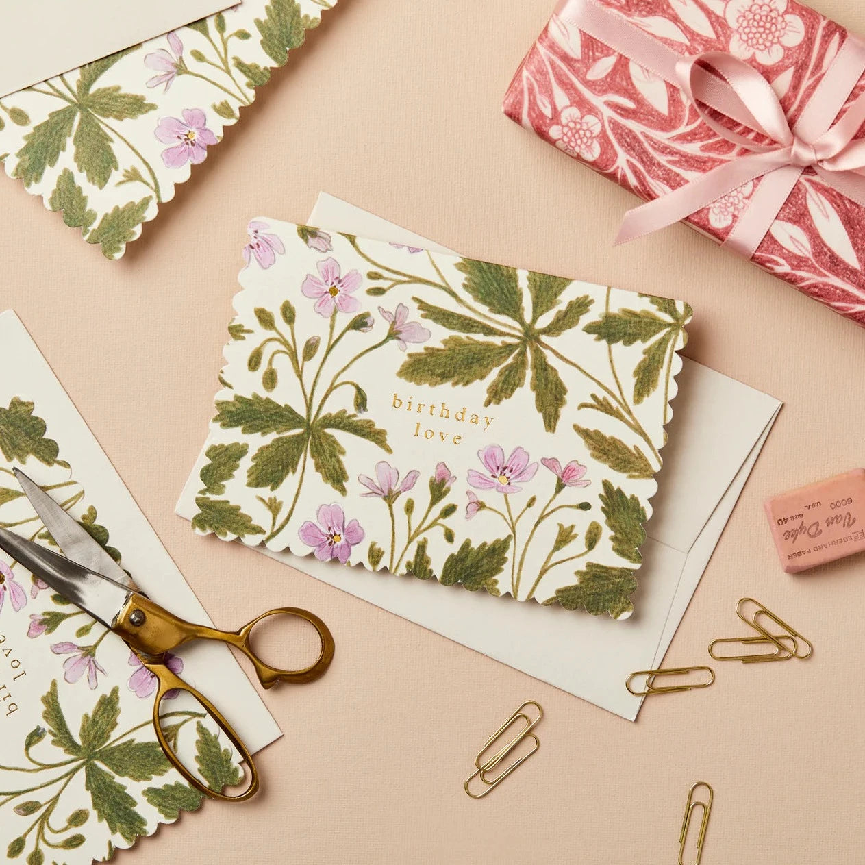 Geranium 'Birthday Love' Card